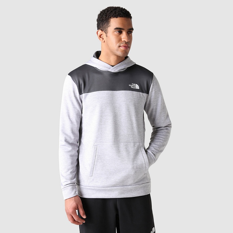 The North Face Reaxion Fleece Pullover Hoodie Tnf Light Grey Heather/Asphalt Grey | IYVSDE-217