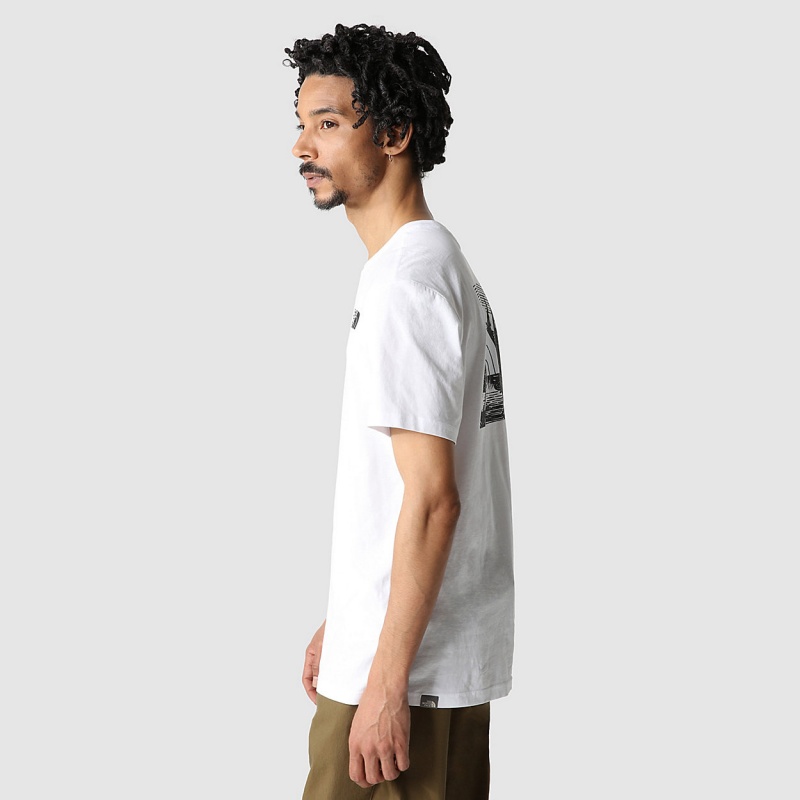 The North Face Redbox Celebration T-Shirt Tnf White | BEIAQJ-769