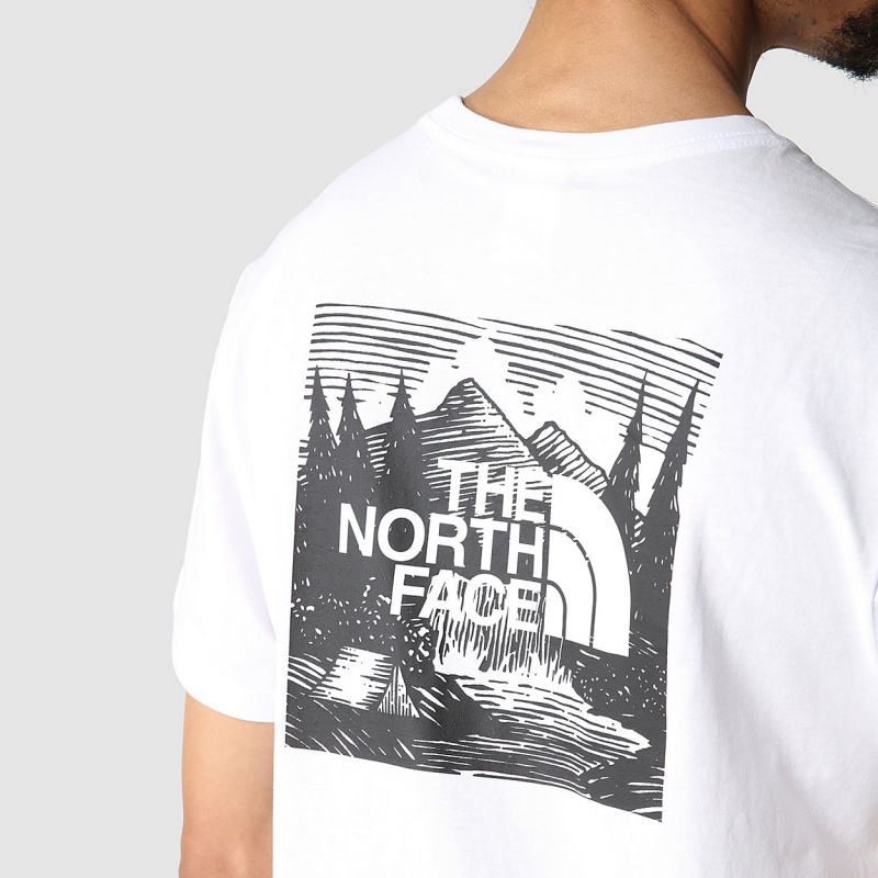 The North Face Redbox Celebration T-Shirt Tnf White | BEIAQJ-769