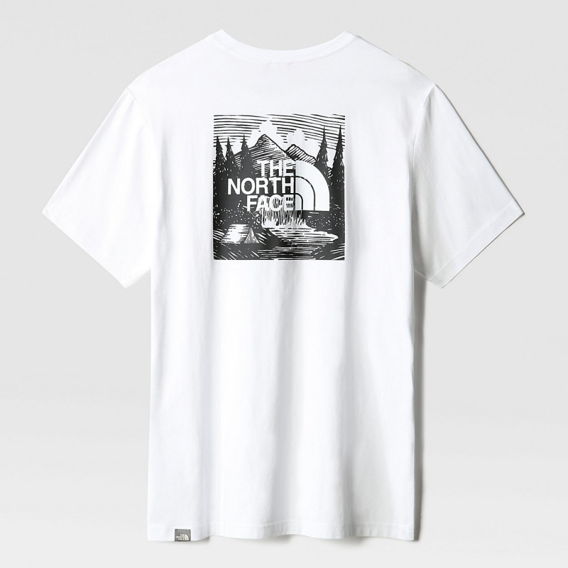 The North Face Redbox Celebration T-Shirt Tnf White | BEIAQJ-769