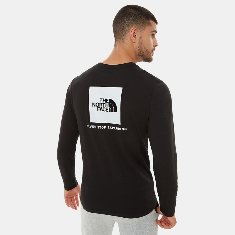 The North Face Redbox Long-Sleeve T-Shirt Tnf Black | GEDFPR-781