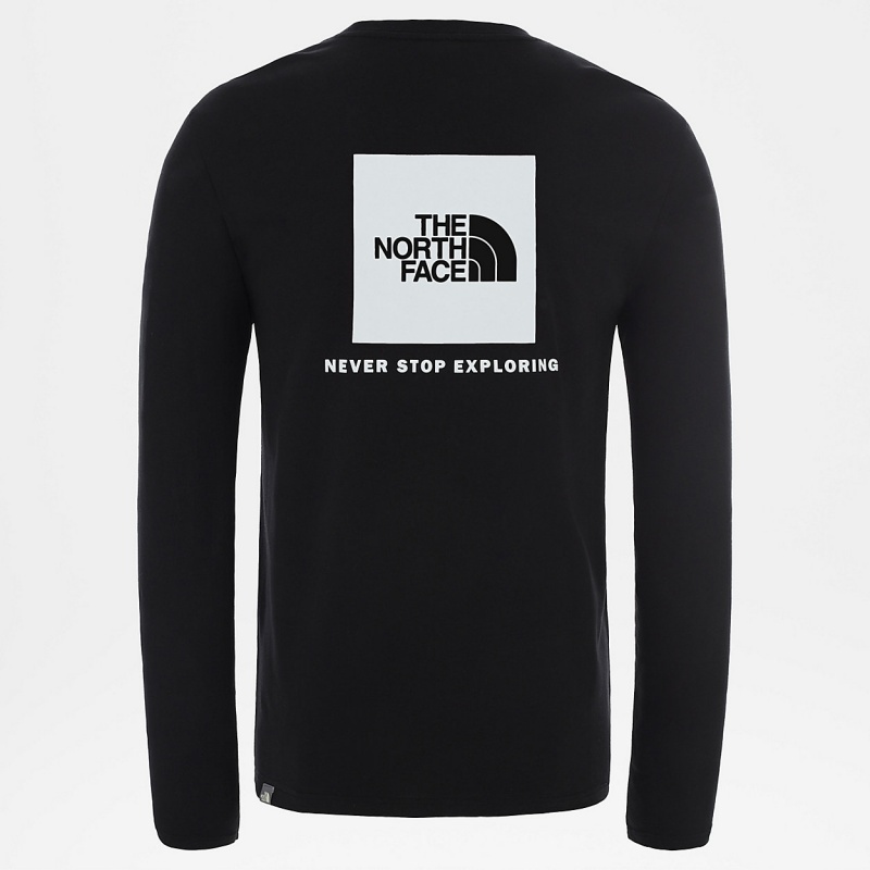 The North Face Redbox Long-Sleeve T-Shirt Tnf Black | GEDFPR-781