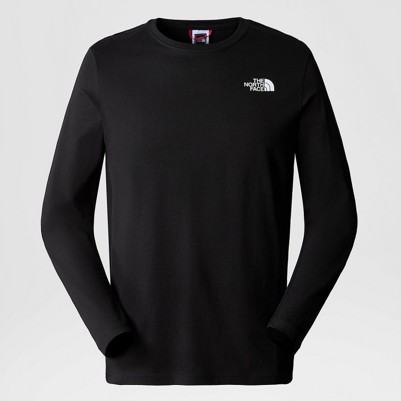 The North Face Redbox Long-Sleeve T-Shirt Tnf Black | GEDFPR-781