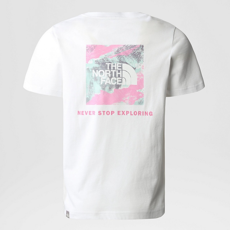 The North Face Relaxed Redbox T-Shirt Tnf White | XIFYVC-510