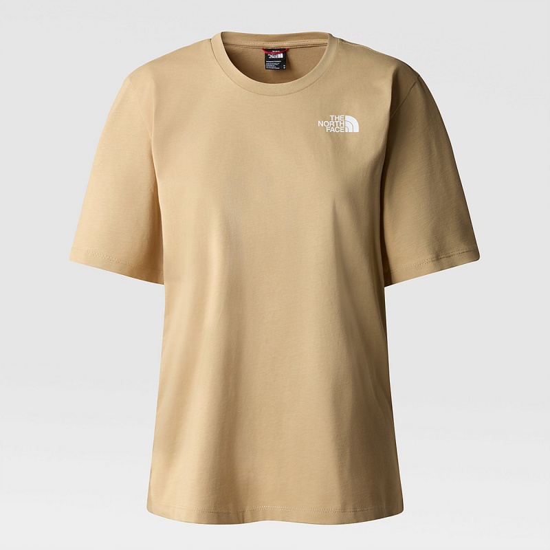 The North Face Relaxed Simple Dome T-Shirt Khaki Stone | NUMWZB-867