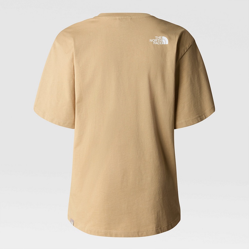 The North Face Relaxed Simple Dome T-Shirt Khaki Stone | NUMWZB-867