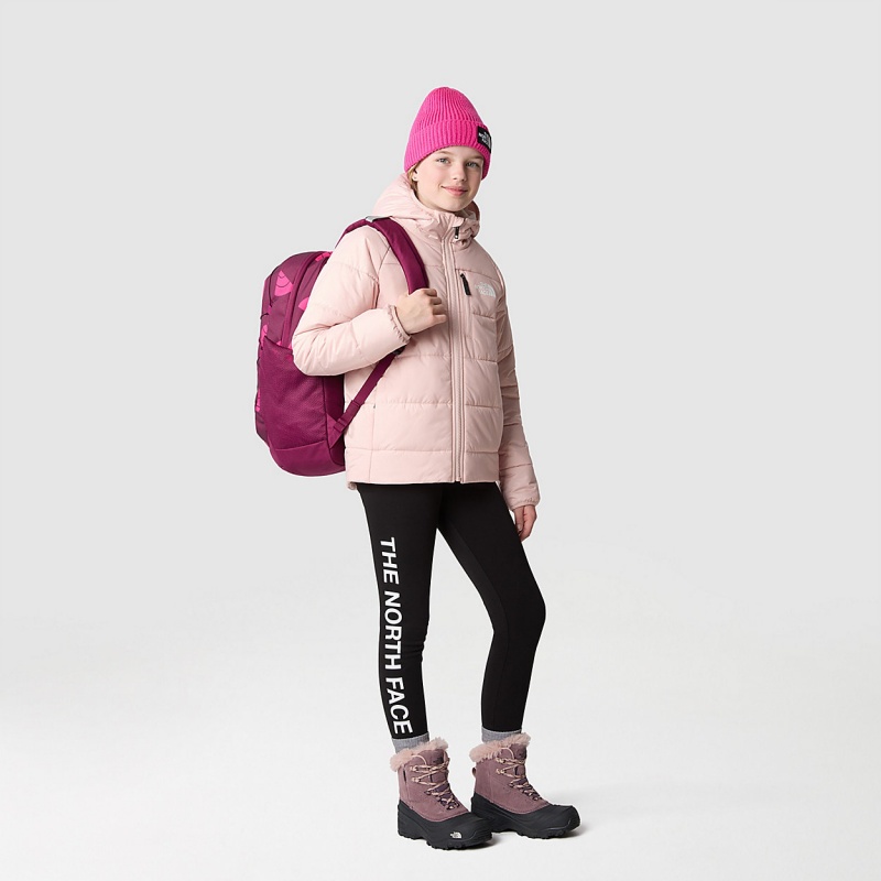 The North Face Reversible Perrito Jacket Pink Moss - Gardenia White | NSEVMG-758