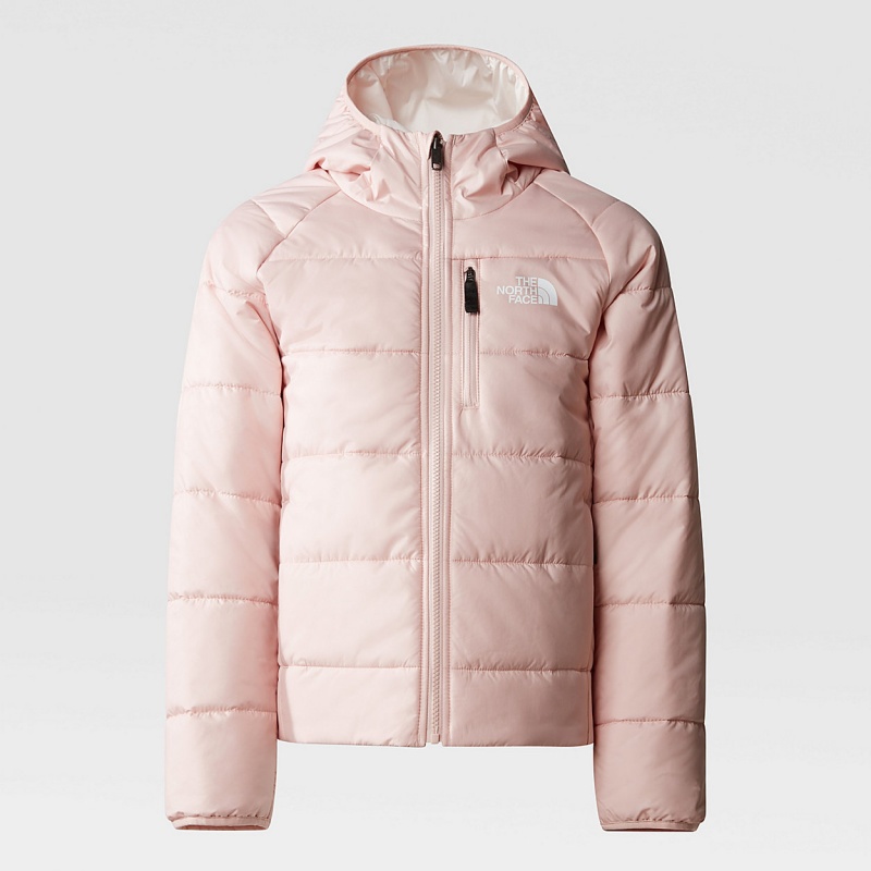 The North Face Reversible Perrito Jacket Pink Moss - Gardenia White | NSEVMG-758