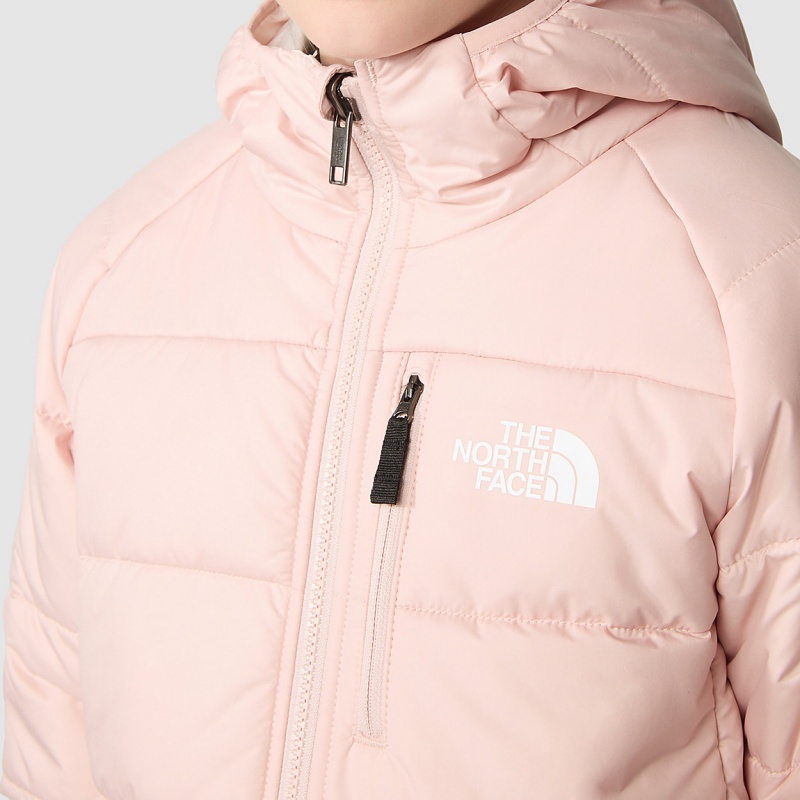 The North Face Reversible Perrito Jacket Pink Moss - Gardenia White | NSEVMG-758