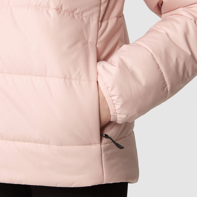 The North Face Reversible Perrito Jacket Pink Moss - Gardenia White | NSEVMG-758