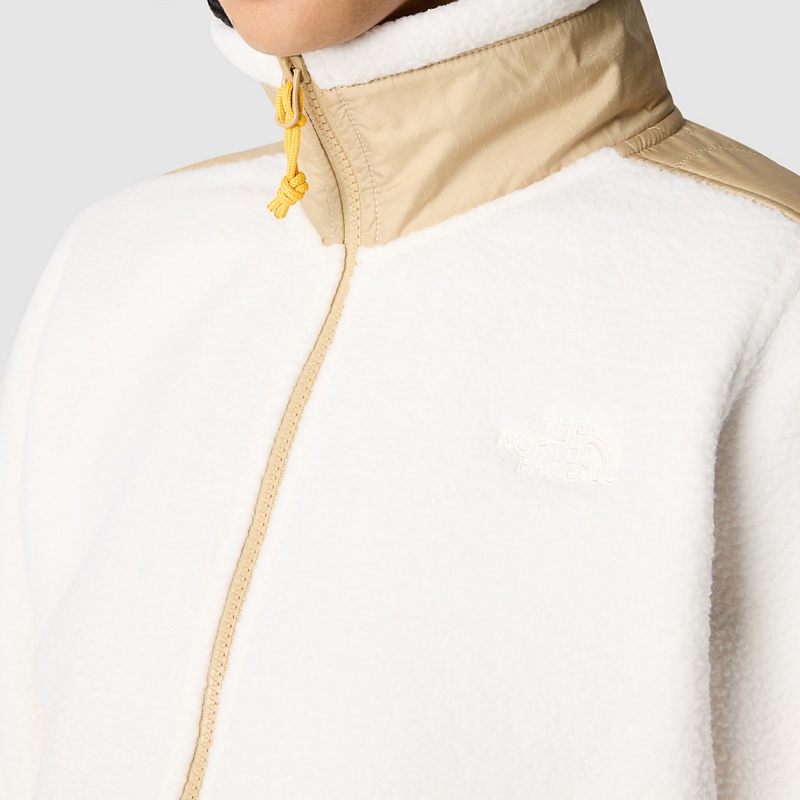 The North Face Royal Arch Full-Zip Fleece Jacket Gardenia White - Khaki Stone | PBWGAS-458