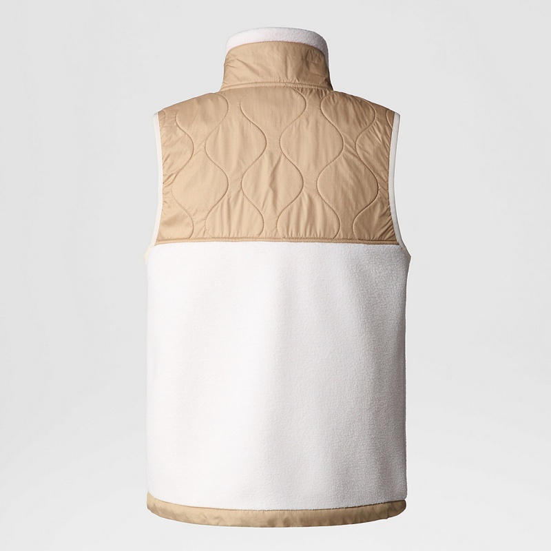 The North Face Royal Arch Gilet Gardenia White - Khaki Stone | BSZMLW-038