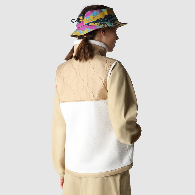 The North Face Royal Arch Gilet Gardenia White - Khaki Stone | BSZMLW-038