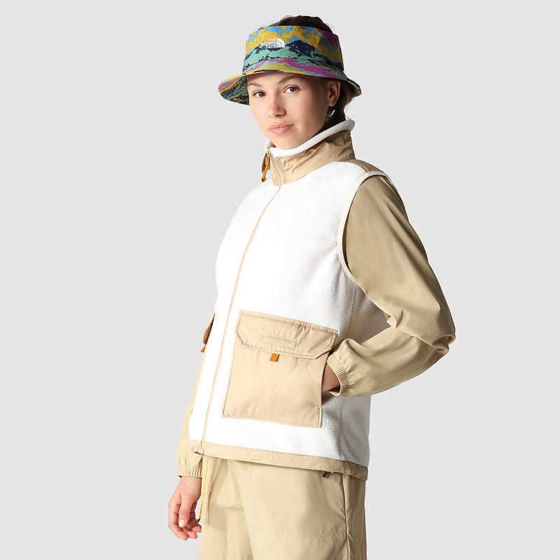 The North Face Royal Arch Gilet Gardenia White - Khaki Stone | BSZMLW-038