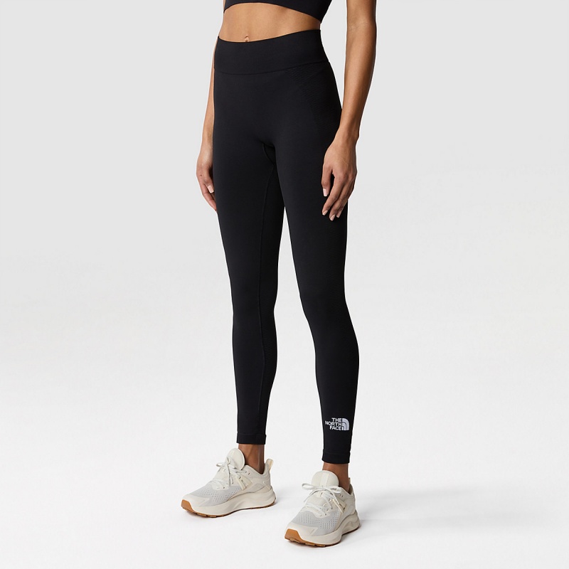 The North Face Seamless Leggings Tnf Black | QEKNMS-523