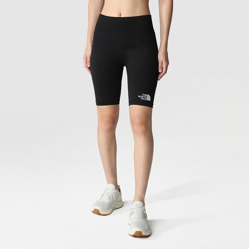 The North Face Seamless Shorts Tnf Black | JHTBOK-710