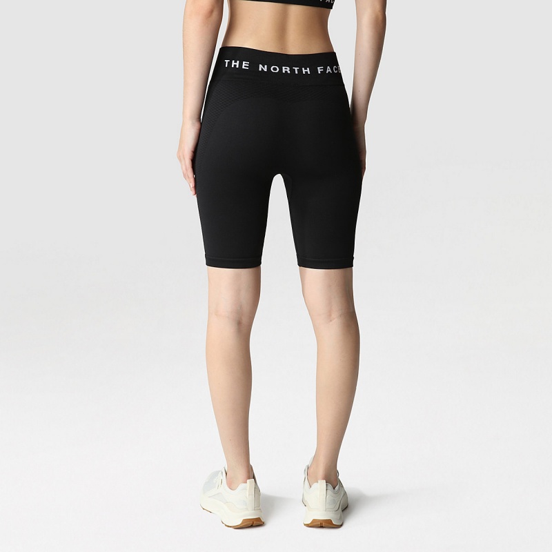 The North Face Seamless Shorts Tnf Black | JHTBOK-710