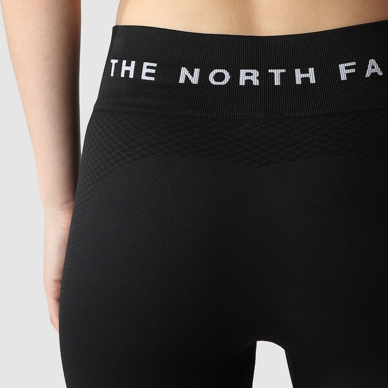 The North Face Seamless Shorts Tnf Black | JHTBOK-710