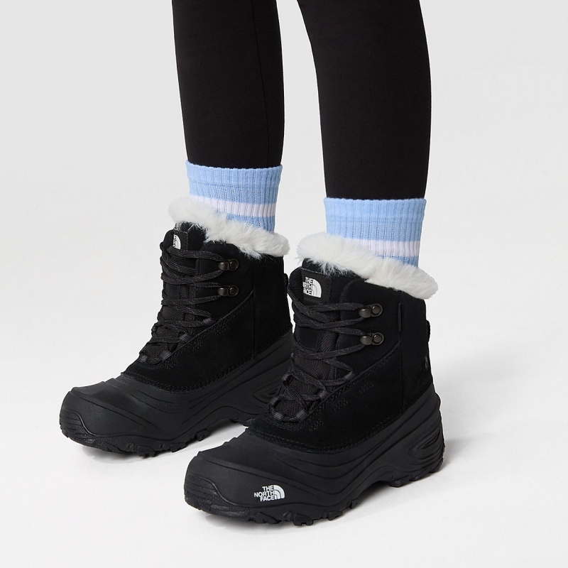 The North Face Shellista V Lace Waterproof Snow Boots Tnf Black - Tnf Black | MYOKJX-983