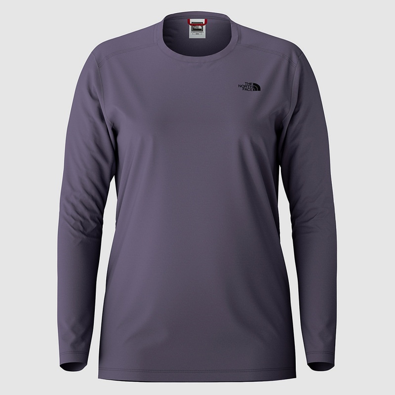 The North Face Simple Dome Long Sleeve T-Shirt Lunar Slate | ZYHXWE-432