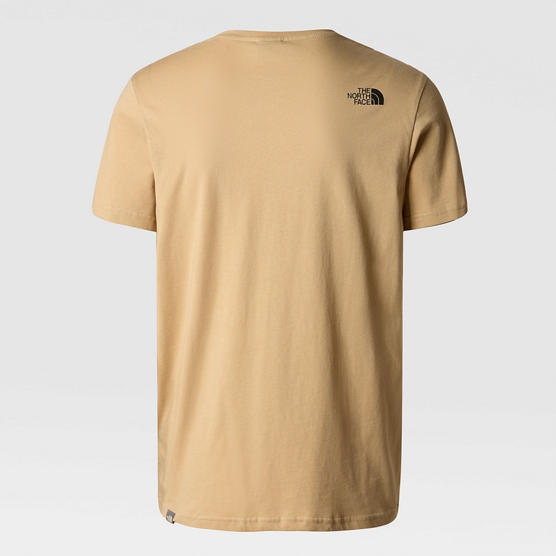 The North Face Simple Dome T-Shirt Khaki Stone | TXANPB-630