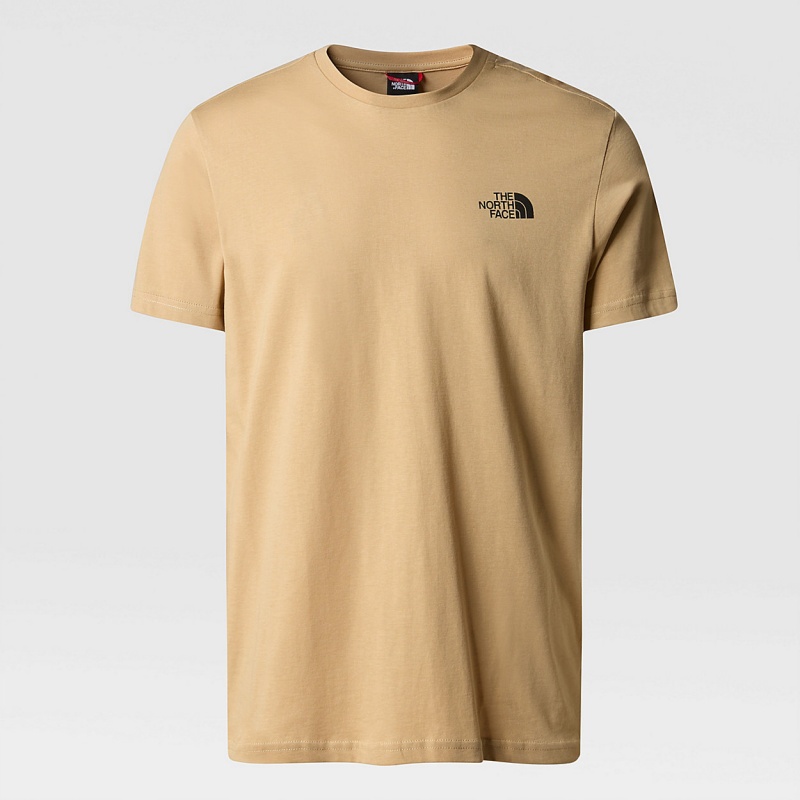 The North Face Simple Dome T-Shirt Khaki Stone | TXANPB-630