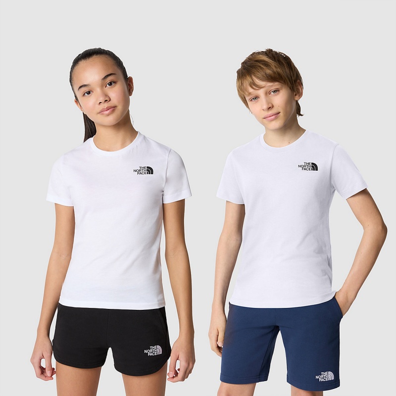 The North Face Simple Dome T-Shirt Tnf White | XEBWRU-768