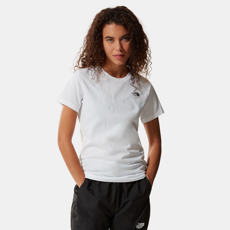 The North Face Simple Dome T-Shirt Tnf White | VRCYGU-674