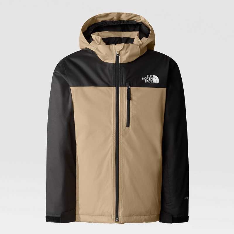 The North Face Snowquest X Insulated Jacket Almond Butter/Tnf Black | CJBZLR-096