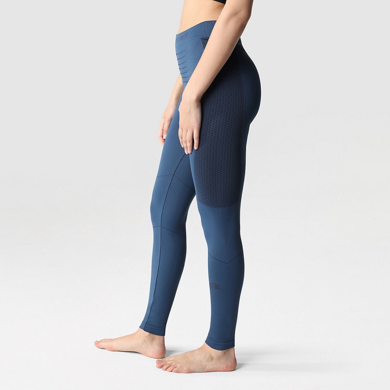 The North Face Sport Leggings Blue Wing Teal - Tnf Black | UCXFLV-495