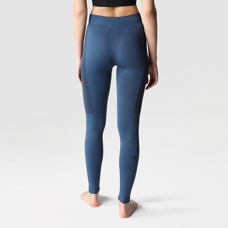 The North Face Sport Leggings Blue Wing Teal - Tnf Black | UCXFLV-495