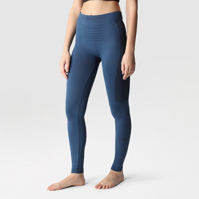 The North Face Sport Leggings Blue Wing Teal - Tnf Black | UCXFLV-495