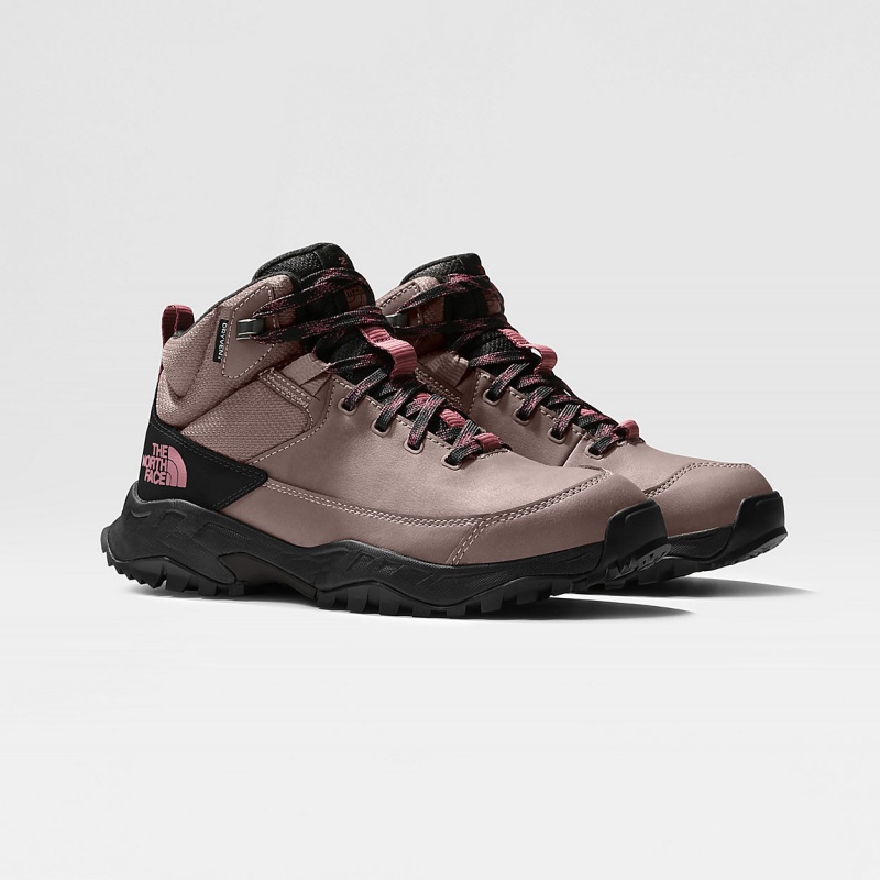 The North Face Storm Strike III Waterproof Hiking Boots Deep Taupe - Tnf Black | KNBFIX-586