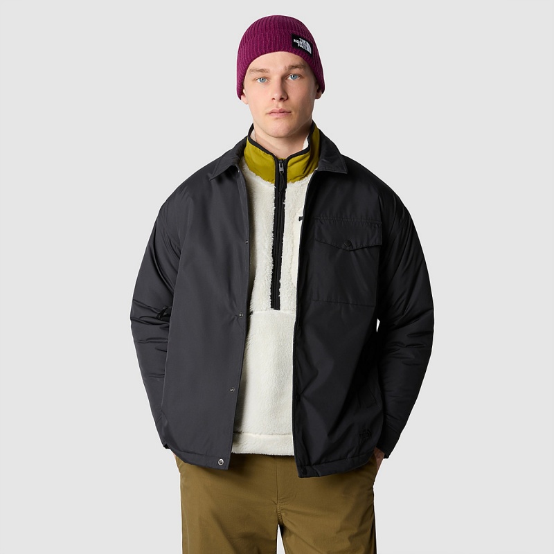 The North Face Stuffed Coaches Jacket Tnf Black - Tnf Black | JNTCBD-019