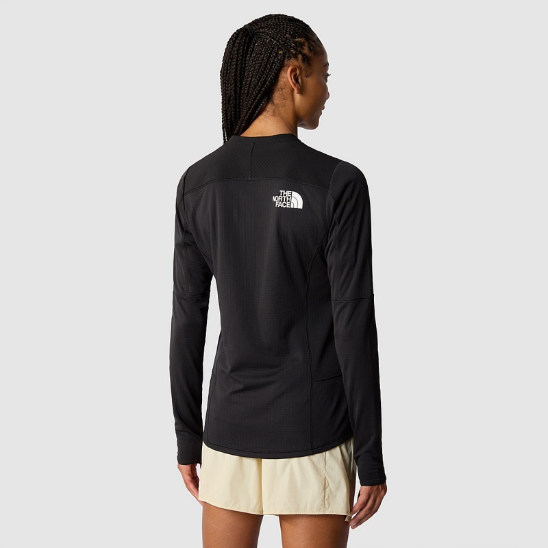 The North Face Summit Altimetro 3/4 Zip Top Tnf Black | ZJWEFX-483