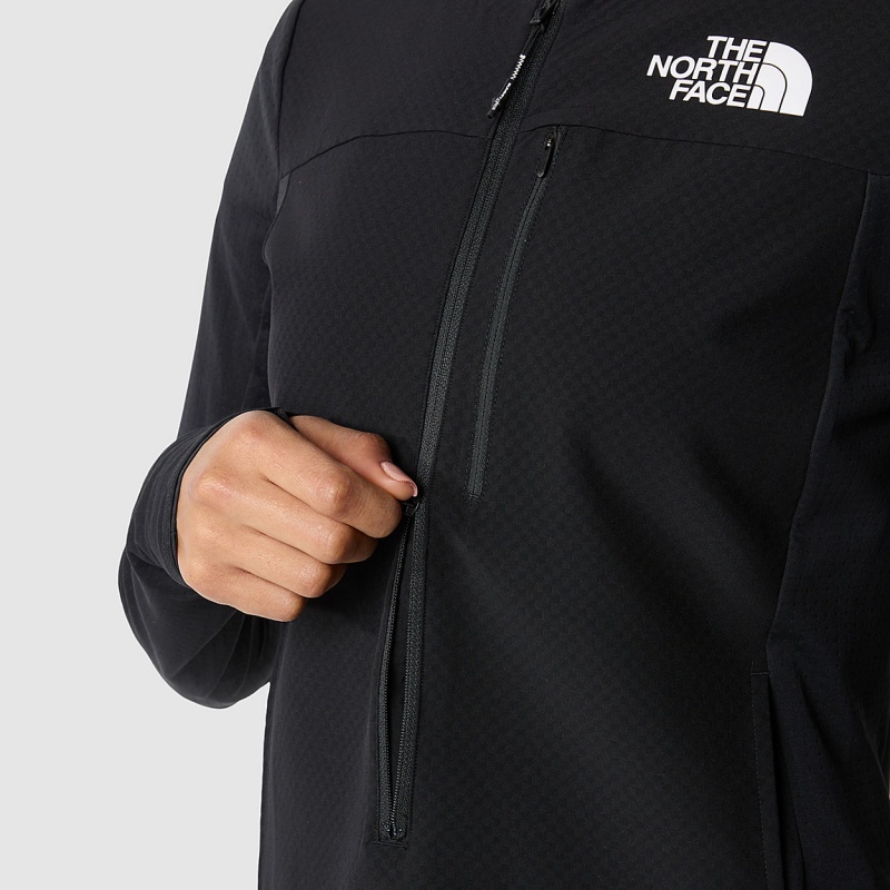 The North Face Summit Altimetro 3/4 Zip Top Tnf Black | ZJWEFX-483