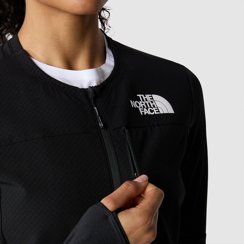 The North Face Summit Altimetro 3/4 Zip Top Tnf Black | ZJWEFX-483