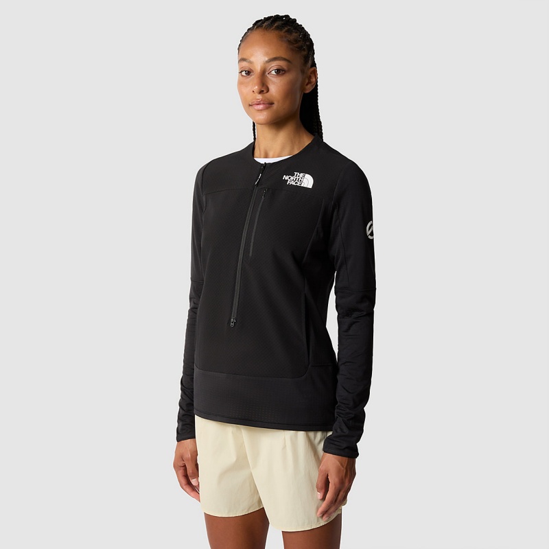 The North Face Summit Altimetro 3/4 Zip Top Tnf Black | ZJWEFX-483