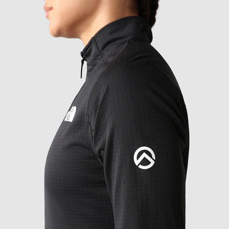 The North Face Summit Edge 1/2 Zip Top Tnf Black | FZVAHJ-084