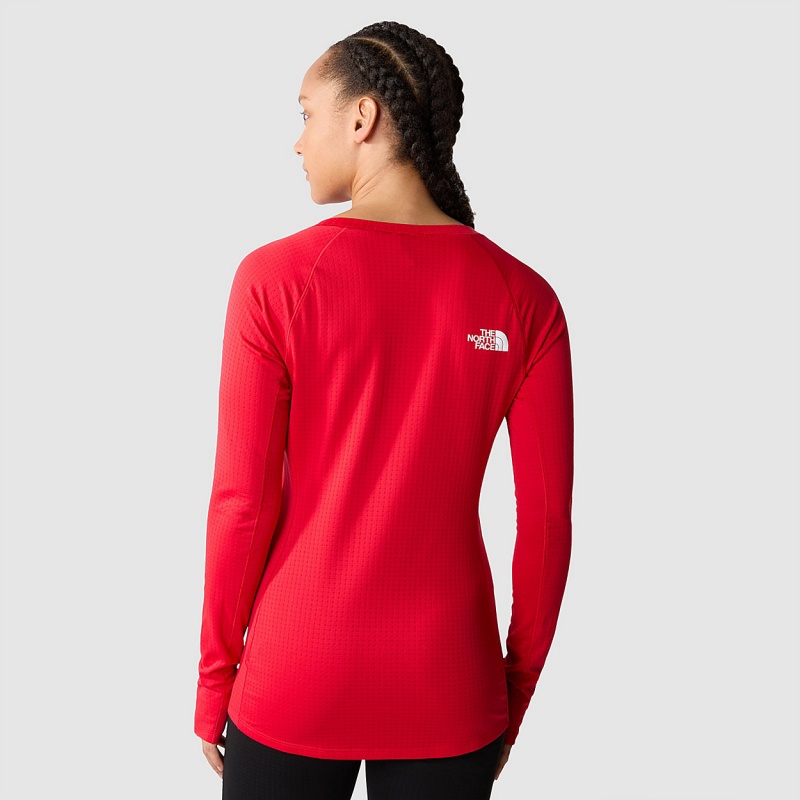 The North Face Summit Pro 120 Long-Sleeve Top Tnf Red | HGJAOB-539