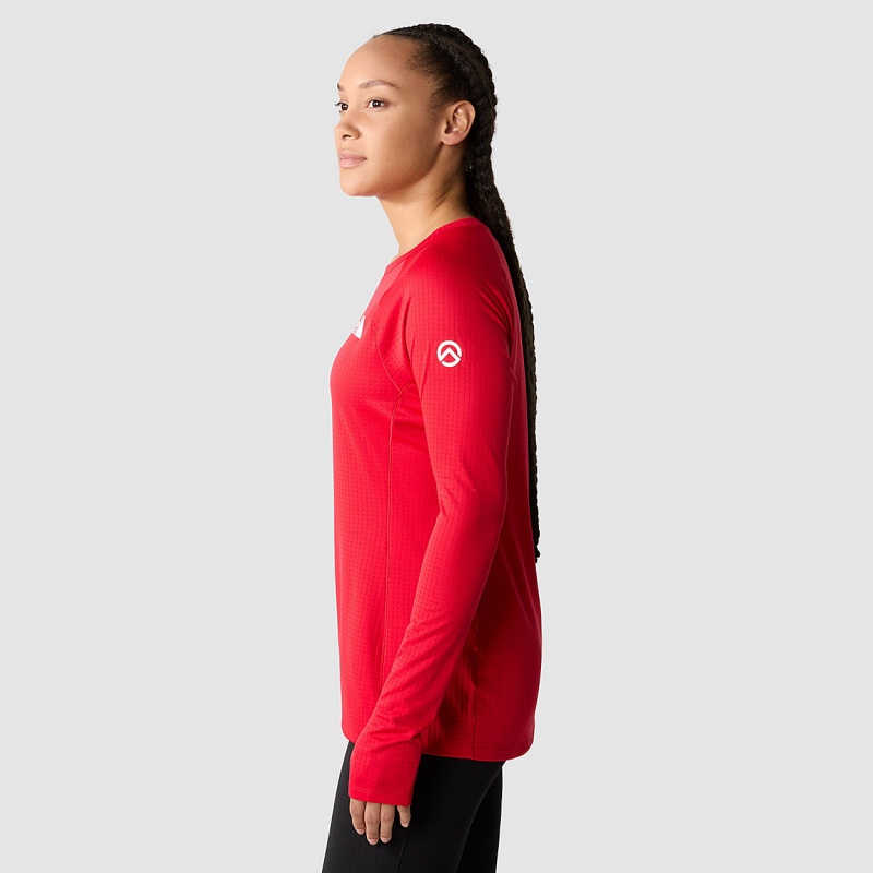 The North Face Summit Pro 120 Long-Sleeve Top Tnf Red | HGJAOB-539