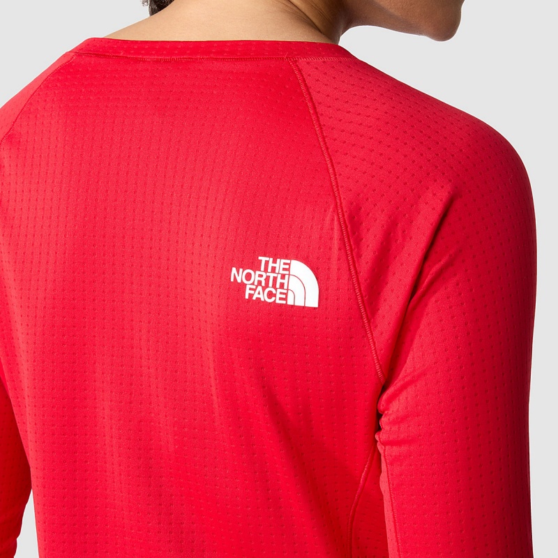 The North Face Summit Pro 120 Long-Sleeve Top Tnf Red | HGJAOB-539