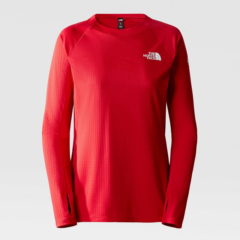 The North Face Summit Pro 120 Long-Sleeve Top Tnf Red | HGJAOB-539