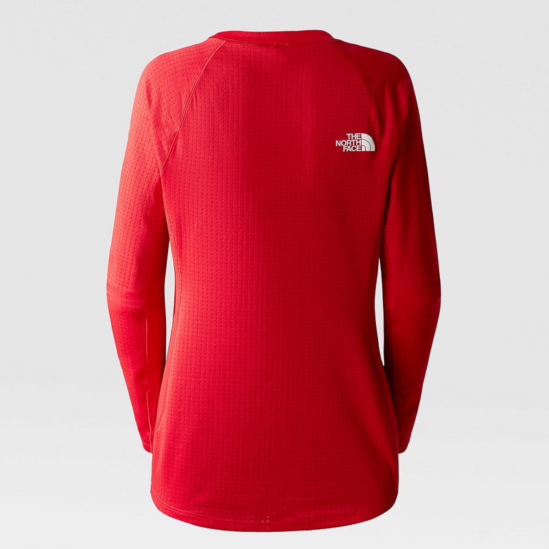 The North Face Summit Pro 120 Long-Sleeve Top Tnf Red | HGJAOB-539