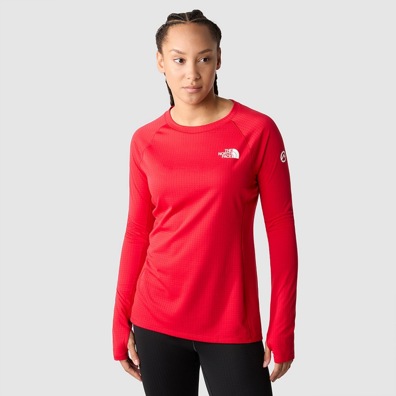 The North Face Summit Pro 120 Long-Sleeve Top Tnf Red | HGJAOB-539