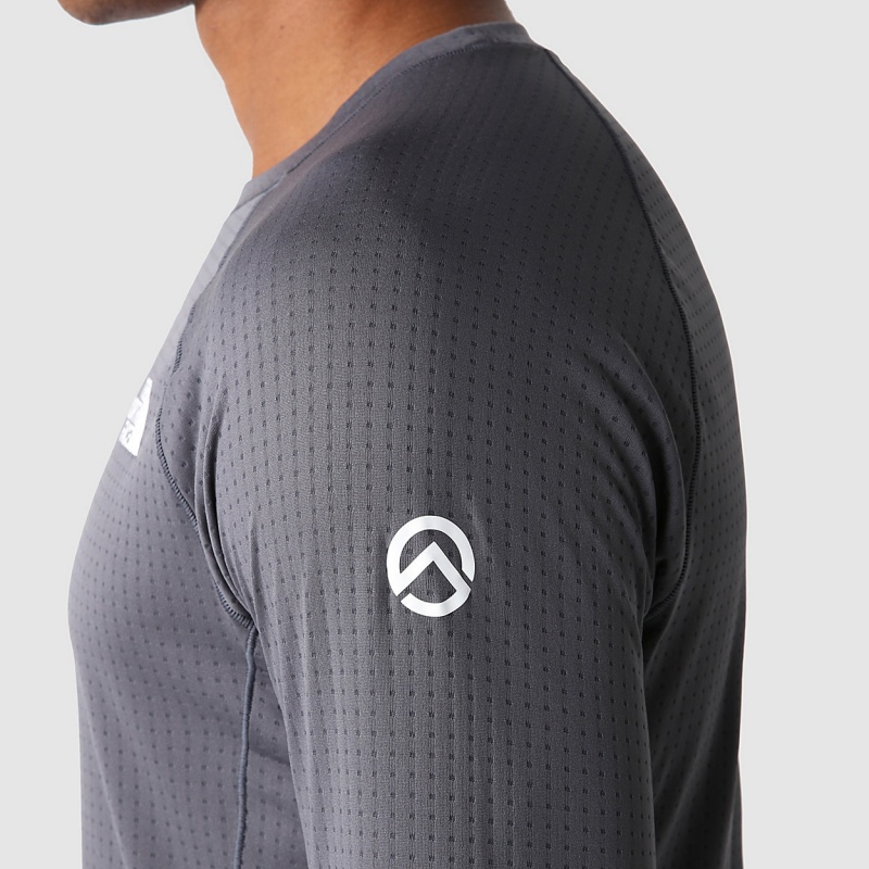 The North Face Summit Pro 120 Long-Sleeve Top Vanadis Grey | VCXTEU-632