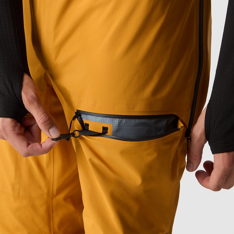 The North Face Summit Pumori GORE-TEX® Pro Bib Trousers Citrine Yellow | HYPQKZ-376