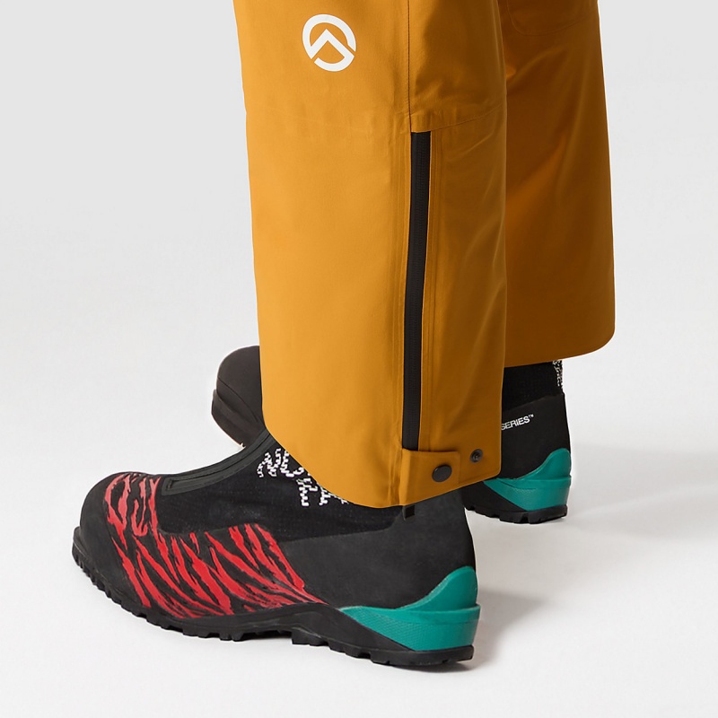 The North Face Summit Pumori GORE-TEX® Pro Bib Trousers Citrine Yellow | HYPQKZ-376