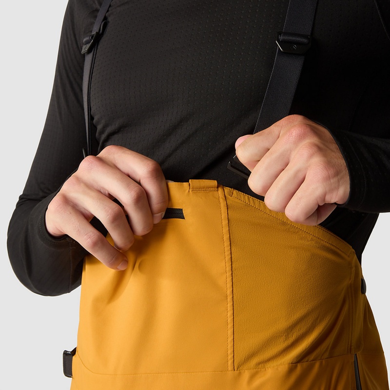 The North Face Summit Pumori GORE-TEX® Pro Bib Trousers Citrine Yellow | HYPQKZ-376