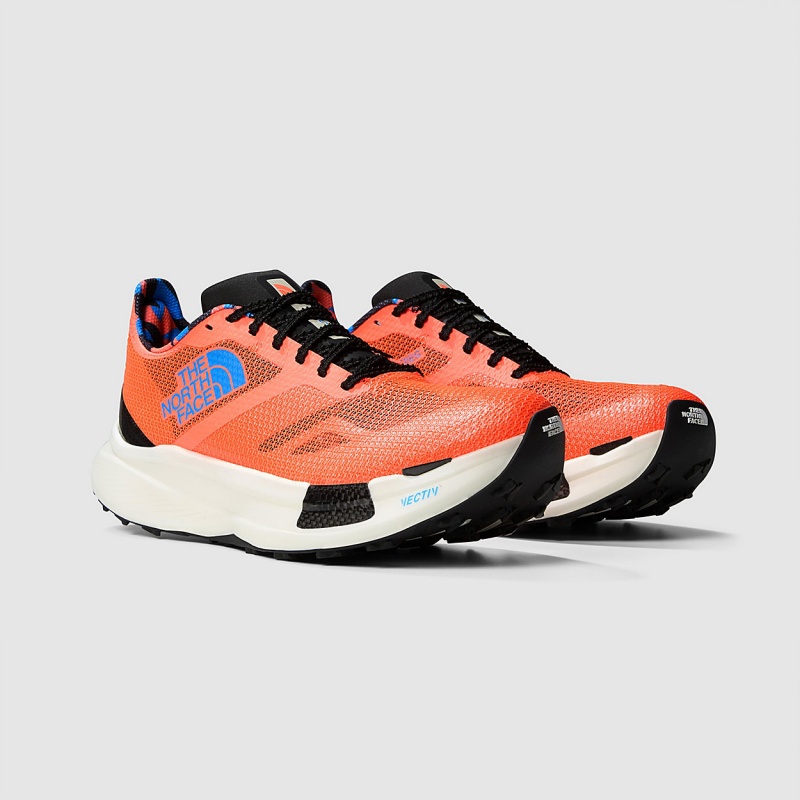 The North Face Summit VECTIV™ Pro Artist Trail Running Shoes Solar Coral/Optic Blue | PRFEQC-716